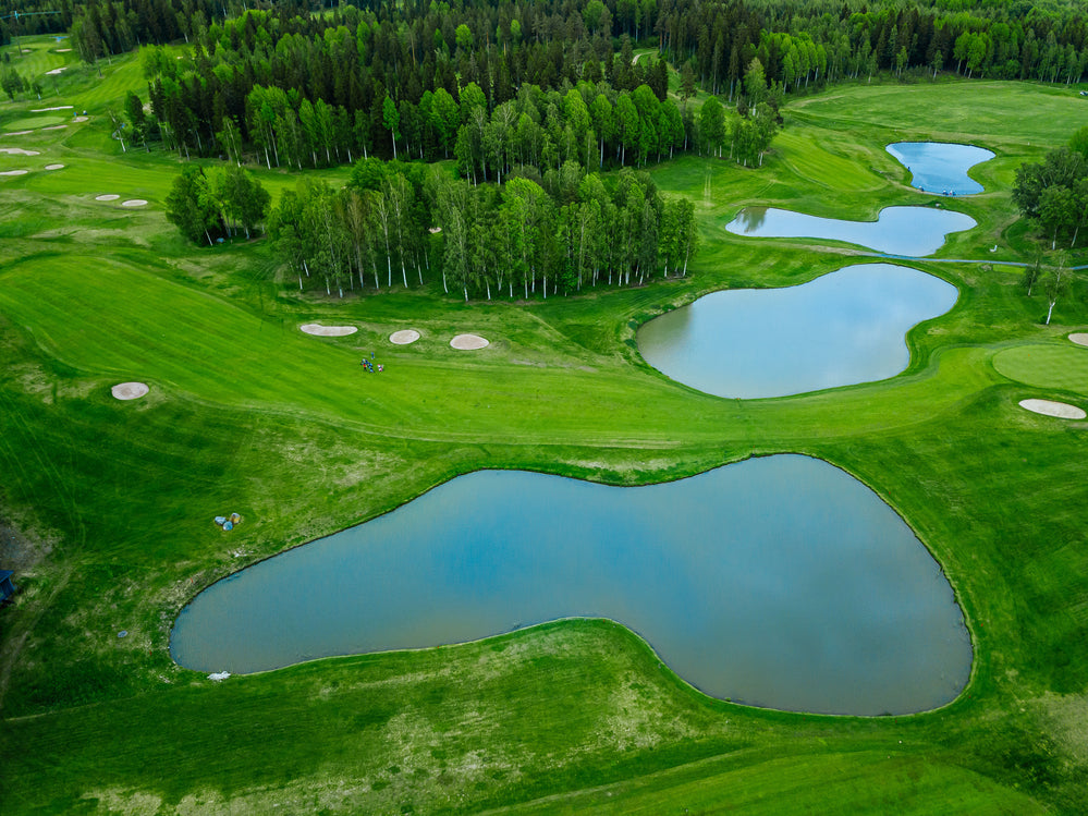 Golf course pond